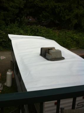  TPO Roofing on RV roof Duncan BC