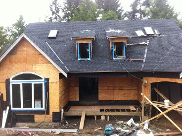 Roof on new house Shawnigan Lake, BC 