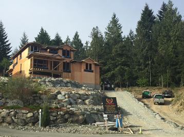 roof on New house in Mill Bay, B.C.